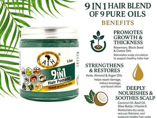 9 in 1 Hair Blend Pomade African Herbal Treasures